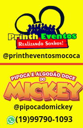 Pipoca e Algodão Doce do Mickey